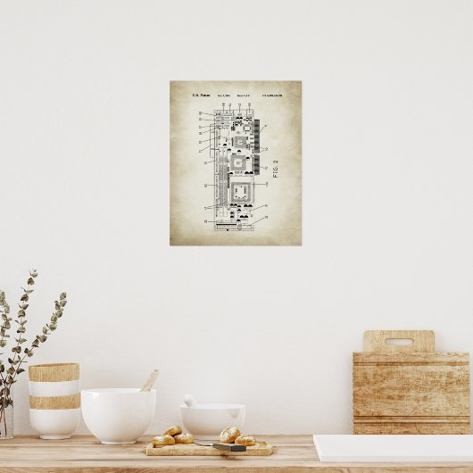 Grafikkartenpatent Poster (Küche)