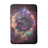 Grafikkunst, kosmischer Wolf Badematte (Vorderseite Vertikal)