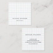 Grafikmuster für berufliche Architekturen Quadratische Visitenkarte (Vorne/Hinten)