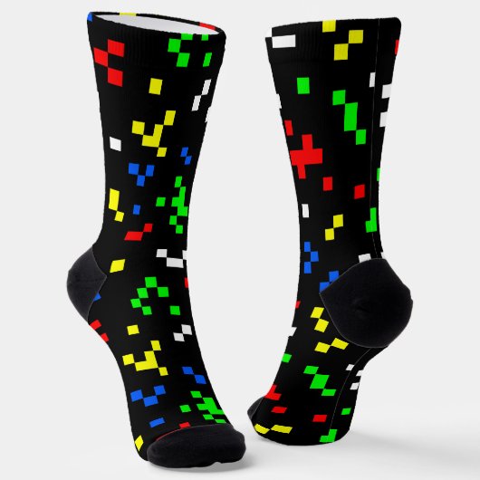Grafikmuster für das 8-Bit-Videospiel Socken (Gewinkelt)