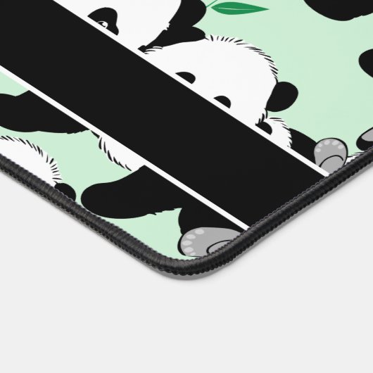Grafikmuster von Panda Bears zur Personalisierung Schreibtischunterlage (Ecke)