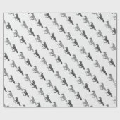 Grafikpferde laufen geschenkpapier (Flach)