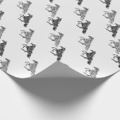 Grafikpferde laufen geschenkpapier (Ecke)