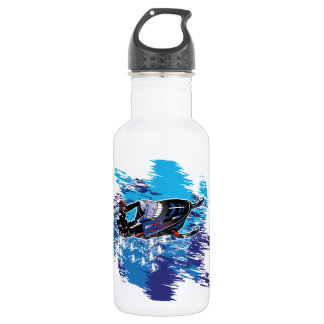 Grafikschneemobil Edelstahlflasche