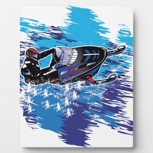 Grafikschneemobil Fotoplatte (Vorderseite)