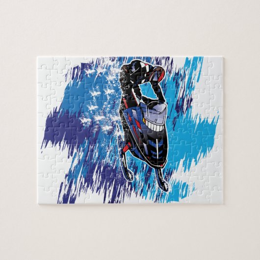 Grafikschneemobil Puzzle (Horizontal)