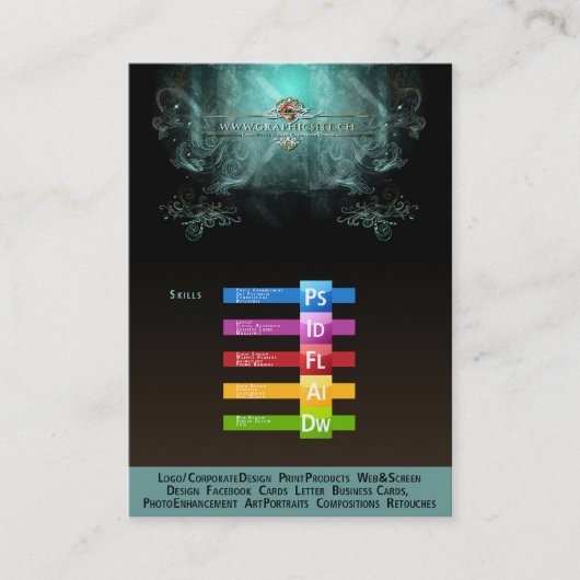 GRAFIKSEITE - Wirtschaft / Visitenkarte (Vorderseite)