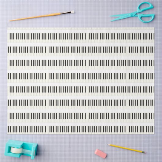 Grafiktafel für Klaviertastatur Seidenpapier (Basteln)