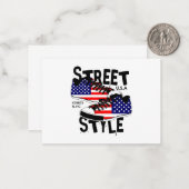 Grafikvektor unter amerikanischer Flagge (4) Mitteilungskarte (Vorderseite/Rückseite Beispiel)