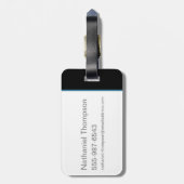 Grafikwanderung des Qilin-Gebirges Gepäckanhänger (Rückseite vertikal)