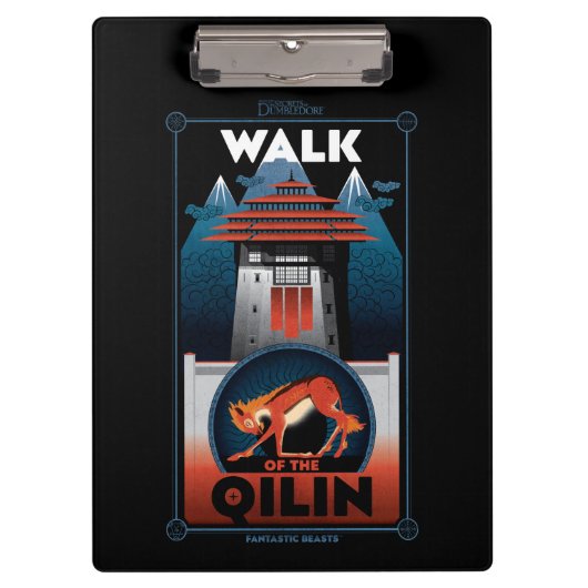 Grafikwanderung des Qilin-Gebirges Klemmbrett (Vorderseite)