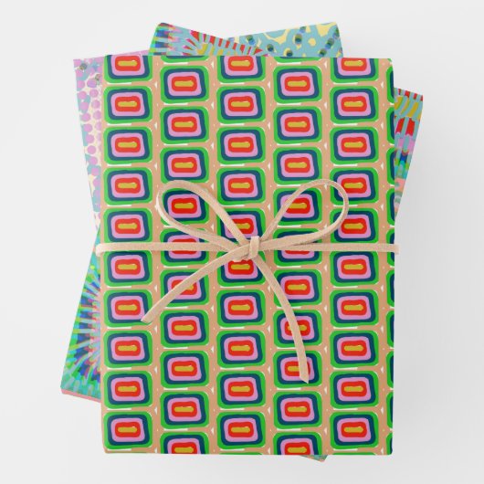 GRAFIKWRAPPPAPIER GESCHENKPAPIER SET (Beispiel)