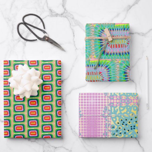 GRAFIKWRAPPPAPIER GESCHENKPAPIER SET (Vorderseite)