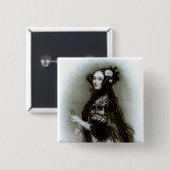 Gräfin AugustaAda Byron von Lovelace Button (Vorne & Hinten)