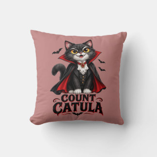 Gräfin Catula Vampir Katze Halloween Gruselig Goth Kissen