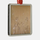 Gräfin-Charles d'Agoult und ihre Tochter Silbernes Ornament (Rechts)