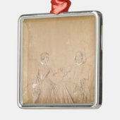 Gräfin-Charles d'Agoult und ihre Tochter Silbernes Ornament (Links)