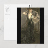 Gräfin Speranza - Boldini Postkarte (Vorne/Hinten)