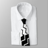 Grafisch-blaue Krawatte (Gebunden)