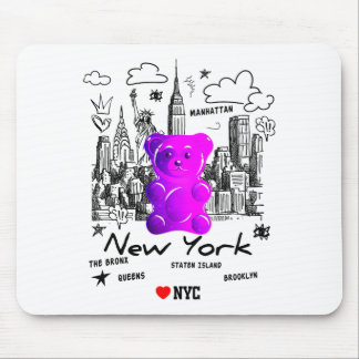 Grafisch Bunt Yorkcity Gummibär Mousepad