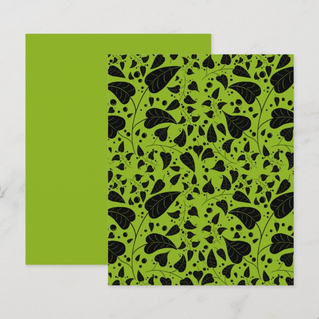 Grafisch-grüne Reben der Pflanze (Vorne/Hinten)