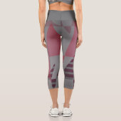 Grafische Abstraktion Capri Leggings (Rückseite)