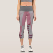 Grafische Abstraktion Capri Leggings (Vorderseite)