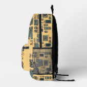 Grafische Anzeigensäge Bedruckter Rucksack (Rechts)