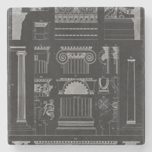 Grafische Architektur IV Steinuntersetzer