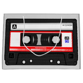 GRAFISCHE AUDIOMUSIKKASSETTE  GROßE GESCHENKTÜTE