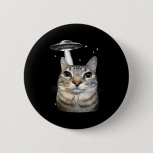 Grafische Außerirdische Katze Meme Ufo Katze Button
