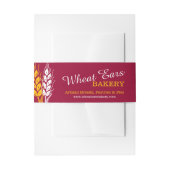 Grafische Bäckerei der Weizenohren backte Einladungsbanderole (Vorderseite Beispiel)