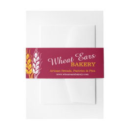 Grafische Bäckerei der Weizenohren backte Einladungsbanderole