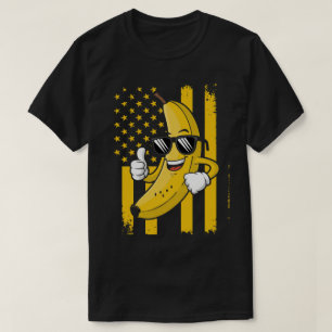 Grafische Bananen Stolz Name Retro Amerikanische F T-Shirt