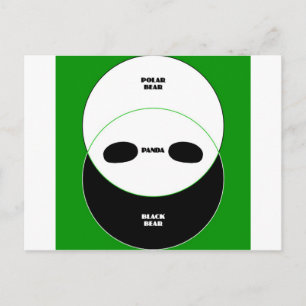 Grafische Bären Postkarte