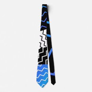 Grafische blaue frische Krawatte