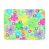 Grafische Blume Magnet (Horizontal)