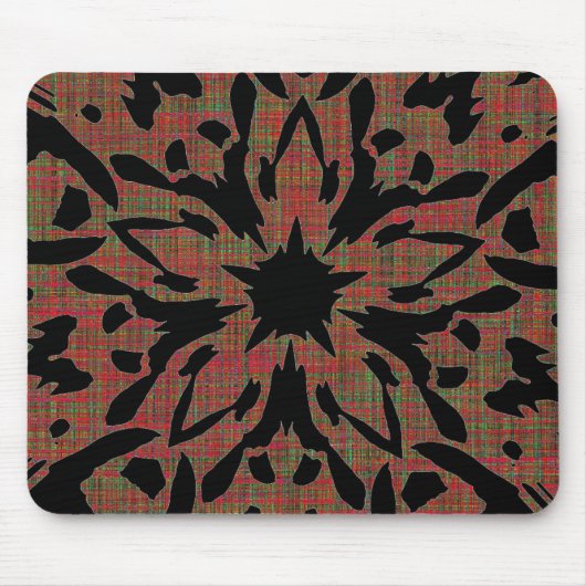 Grafische Blume Mousepad (Vorne)