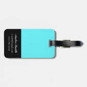 Grafische Blumen Gepäckanhänger (Rückseite horizontal)