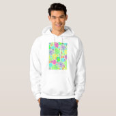 Grafische Blumen Hoodie (Vorne ganz)