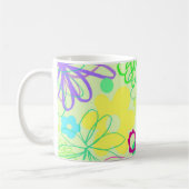 Grafische Blumen Kaffeetasse (Links)