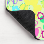Grafische Blumen Mousepad (Ecke)