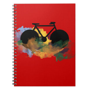 grafische Darstellung der städtischen Fahrradkunst Notizblock