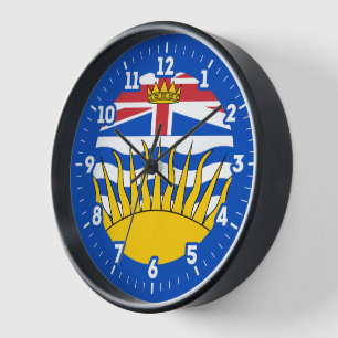 Grafische Dial für die Flagge von British Columbia Uhr
