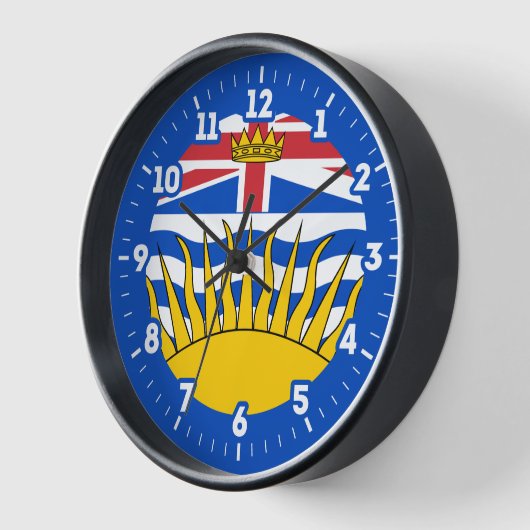 Grafische Dial für die Flagge von British Columbia Uhr (Winkel)