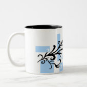 Grafische Druck-Tasse Zweifarbige Tasse (Links)