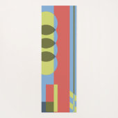 Grafische Farben und Formen Yogamatte (Rückseite)