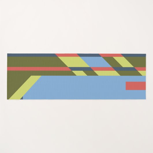 Grafische Farben und Formen Yogamatte (Vorderseite (Horizontal))