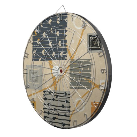 Grafische Fliesen Dartscheibe (Vorderseite rechts)