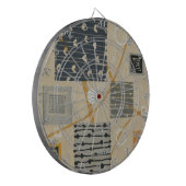 Grafische Fliesen Dartscheibe (Vorderseite Links)
